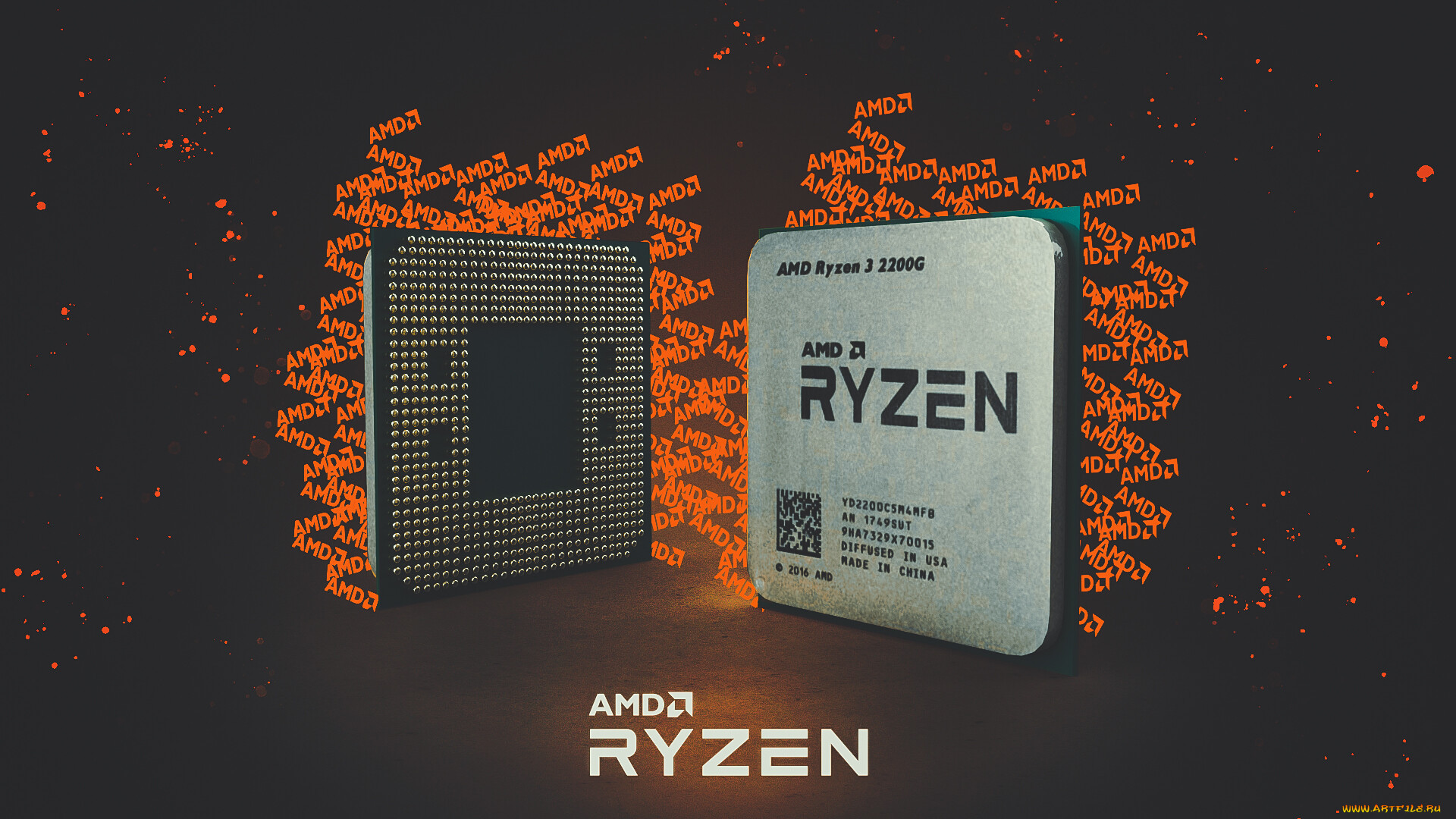 Обои на рабочий стол ryzen